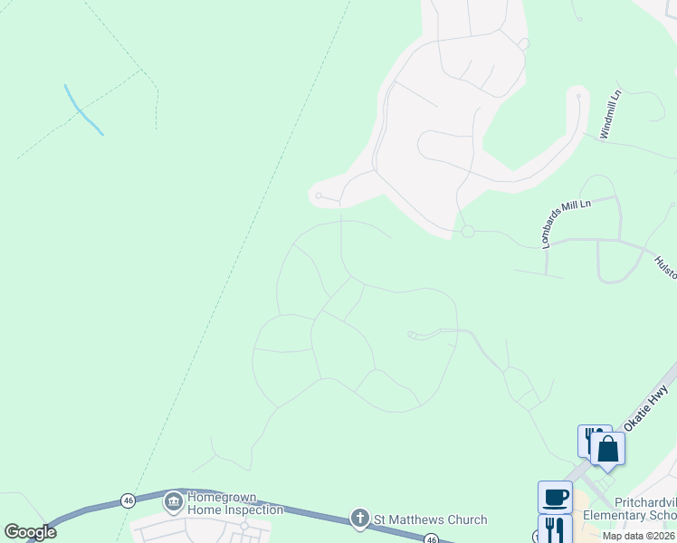 map of restaurants, bars, coffee shops, grocery stores, and more near in Bluffton