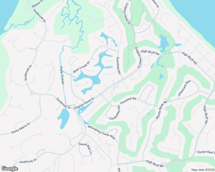 map of restaurants, bars, coffee shops, grocery stores, and more near 53 Dolphin Head Drive in Hilton Head Island