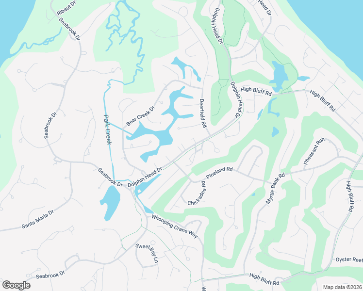 map of restaurants, bars, coffee shops, grocery stores, and more near 7 Fish Hawk Court in Hilton Head Island