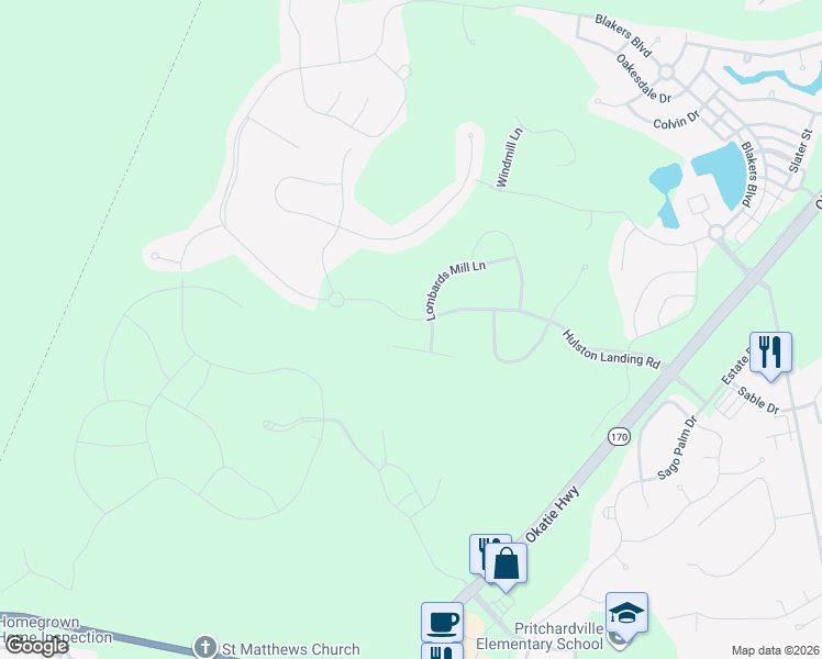 map of restaurants, bars, coffee shops, grocery stores, and more near 296 Hulston Landing Road in Bluffton
