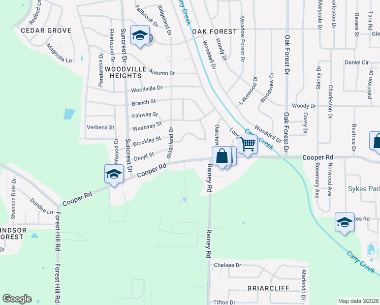map of restaurants, bars, coffee shops, grocery stores, and more near 924 Cooper Road in Jackson