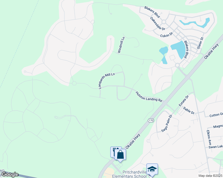 map of restaurants, bars, coffee shops, grocery stores, and more near 271 Hulston Landing Road in Bluffton