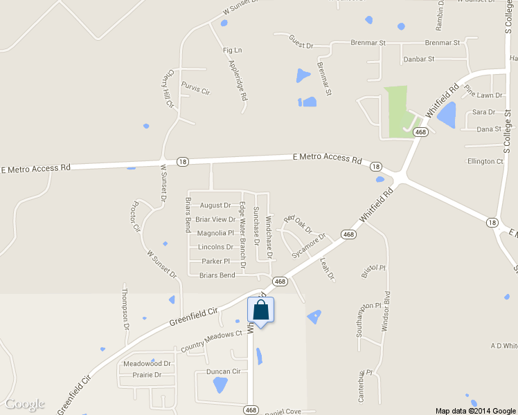 map of restaurants, bars, coffee shops, grocery stores, and more near 256 Sunchase Dr in Brandon