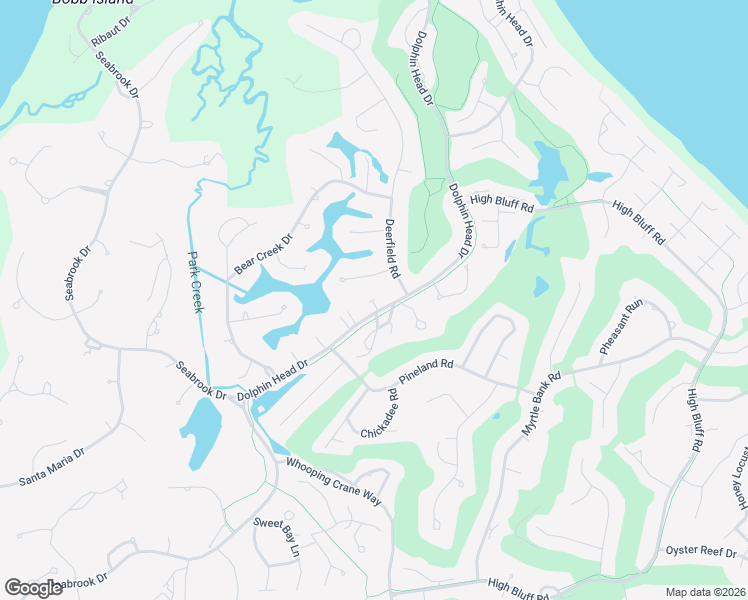 map of restaurants, bars, coffee shops, grocery stores, and more near 53 Dolphin Head Drive in Hilton Head Island