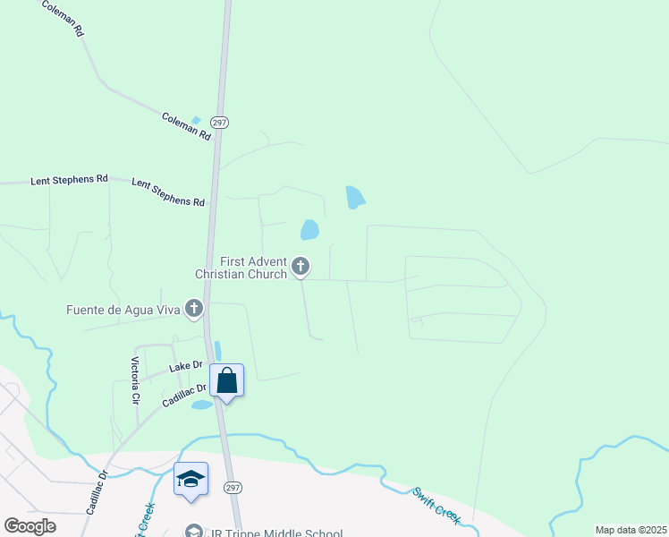 map of restaurants, bars, coffee shops, grocery stores, and more near 185 Marshall Pittman Road in Vidalia