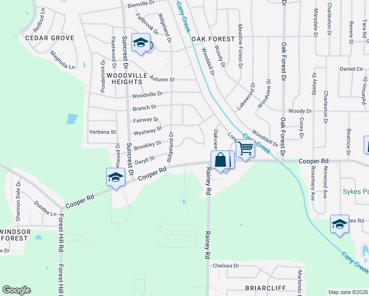 map of restaurants, bars, coffee shops, grocery stores, and more near 924 Cooper Road in Jackson