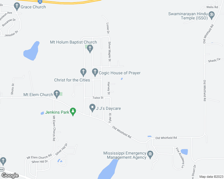 map of restaurants, bars, coffee shops, grocery stores, and more near 401 Cato Circle in Pearl