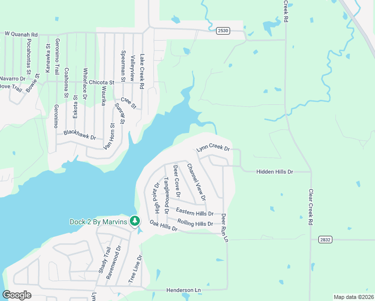 map of restaurants, bars, coffee shops, grocery stores, and more near 172 Lynn Creek Circle in Mabank