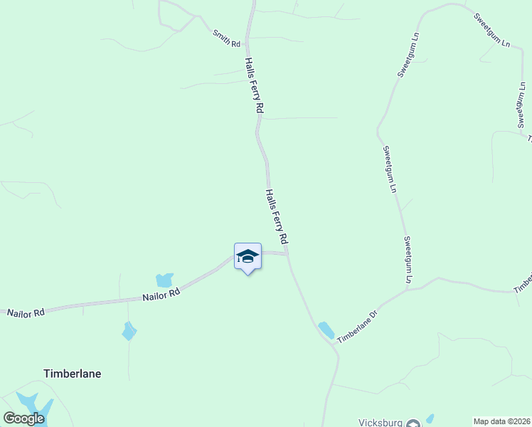 map of restaurants, bars, coffee shops, grocery stores, and more near 8448 Halls Ferry Road in Vicksburg