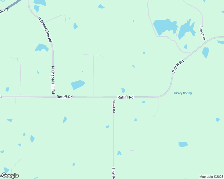 map of restaurants, bars, coffee shops, grocery stores, and more near 2500 Ratliff Road in Raymond