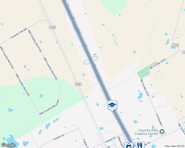 map of restaurants, bars, coffee shops, grocery stores, and more near 1100 McKinney Street in Rice