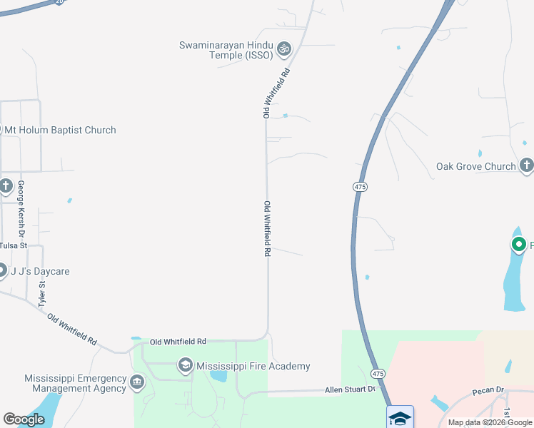 map of restaurants, bars, coffee shops, grocery stores, and more near 1135 Old Whitfield Road in Pearl
