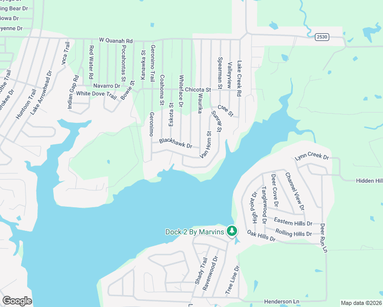map of restaurants, bars, coffee shops, grocery stores, and more near 150 Van Horn Street in Mabank