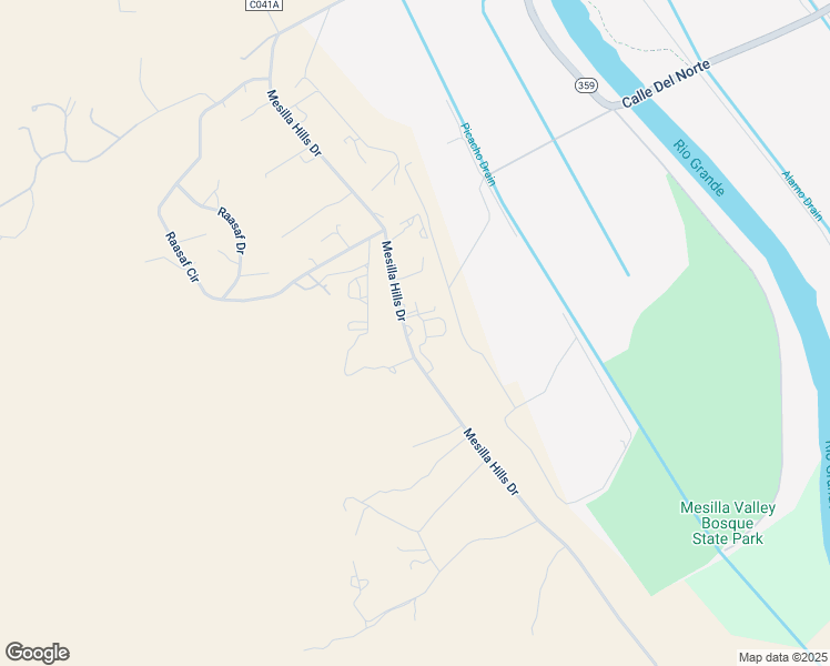 map of restaurants, bars, coffee shops, grocery stores, and more near 2300-2550 Mesilla Hills Drive in Las Cruces