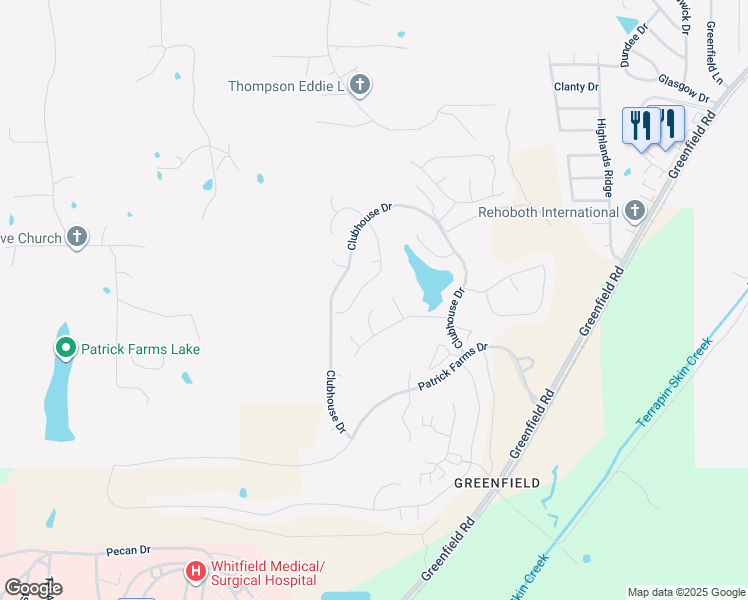 map of restaurants, bars, coffee shops, grocery stores, and more near 2008 Estates Cove in Pearl