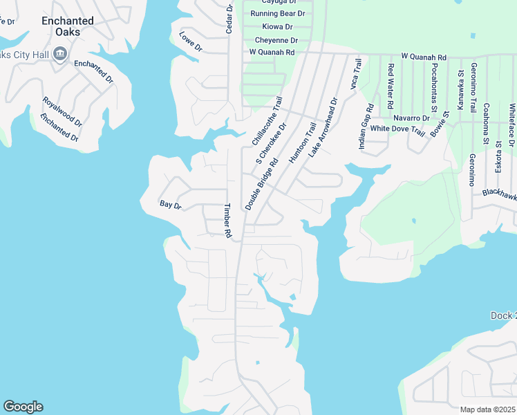map of restaurants, bars, coffee shops, grocery stores, and more near 220 Huntoon Trail in Mabank