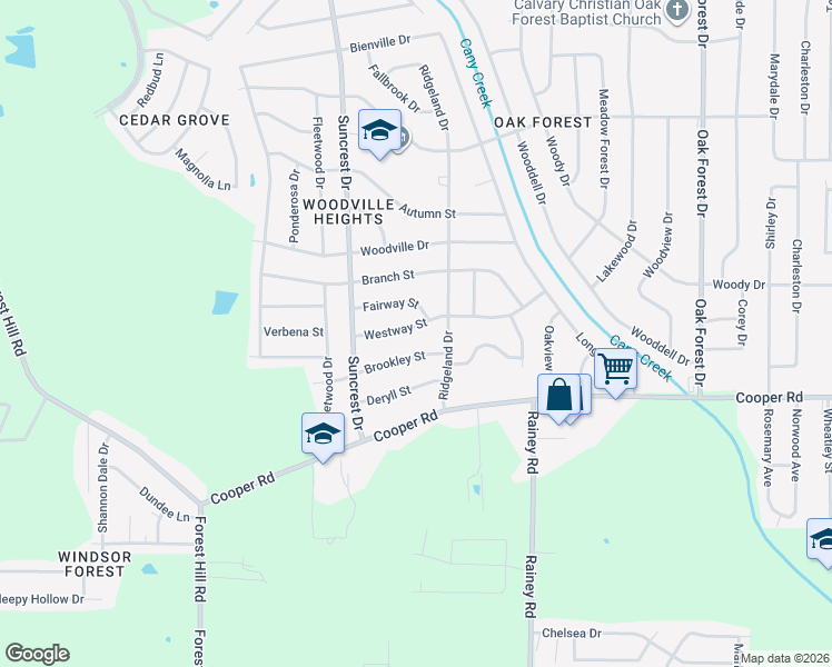map of restaurants, bars, coffee shops, grocery stores, and more near 1027 Westway St in Jackson