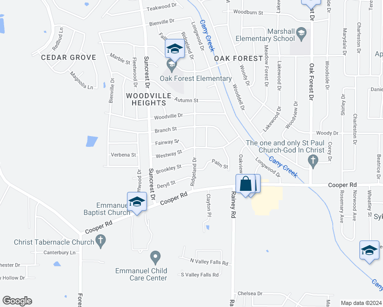 map of restaurants, bars, coffee shops, grocery stores, and more near 3308 Ridgeland Drive in Jackson