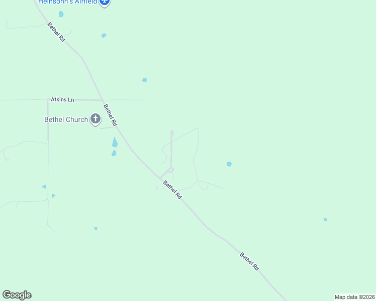 map of restaurants, bars, coffee shops, grocery stores, and more near 266 Thomas Road in Frierson