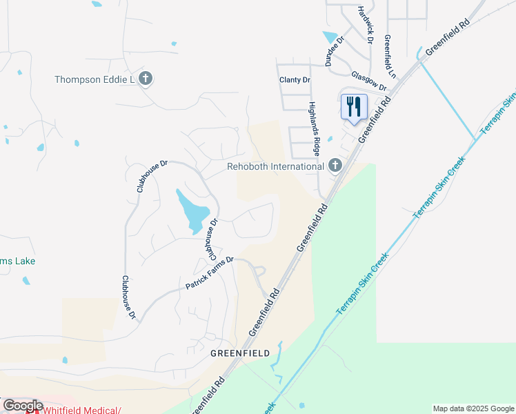 map of restaurants, bars, coffee shops, grocery stores, and more near 218 Clubview Circle in Pearl