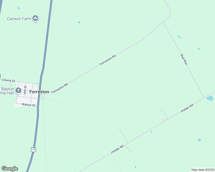 map of restaurants, bars, coffee shops, grocery stores, and more near 346 Forreston Road in Waxahachie