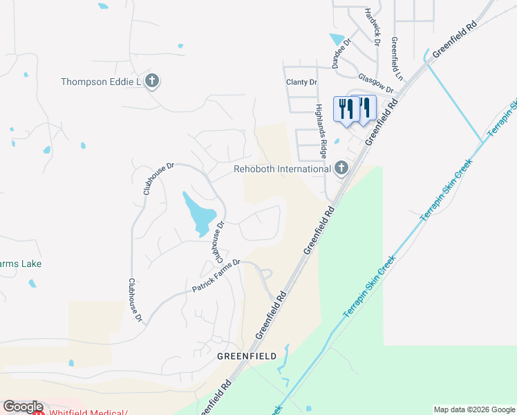 map of restaurants, bars, coffee shops, grocery stores, and more near 223 Clubview Circle in Pearl
