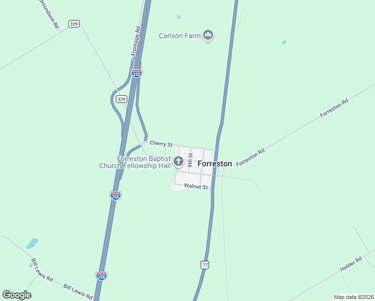 map of restaurants, bars, coffee shops, grocery stores, and more near 101 7th Street in Forreston