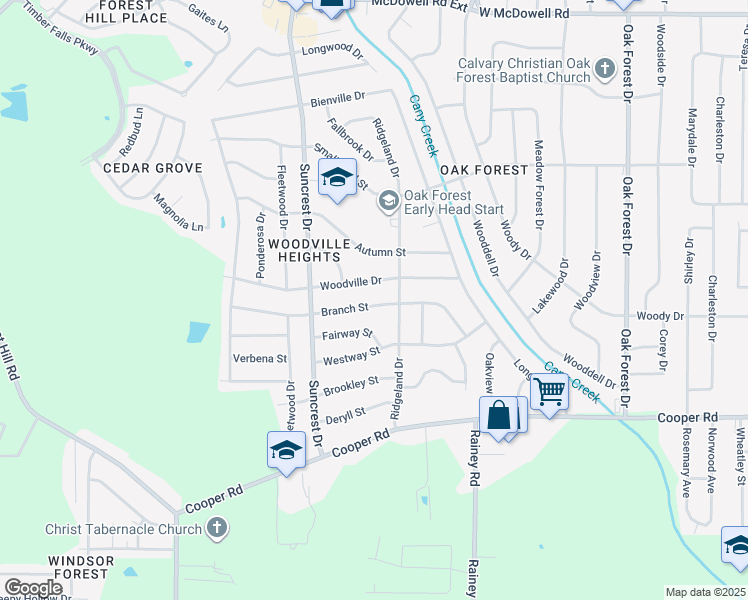 map of restaurants, bars, coffee shops, grocery stores, and more near 1026 Branch Street in Jackson