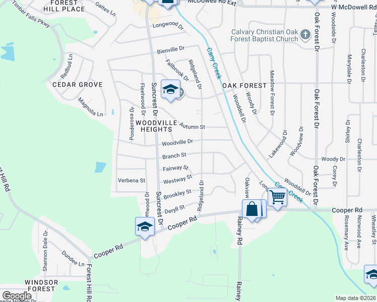 map of restaurants, bars, coffee shops, grocery stores, and more near 1033 Branch Street in Jackson