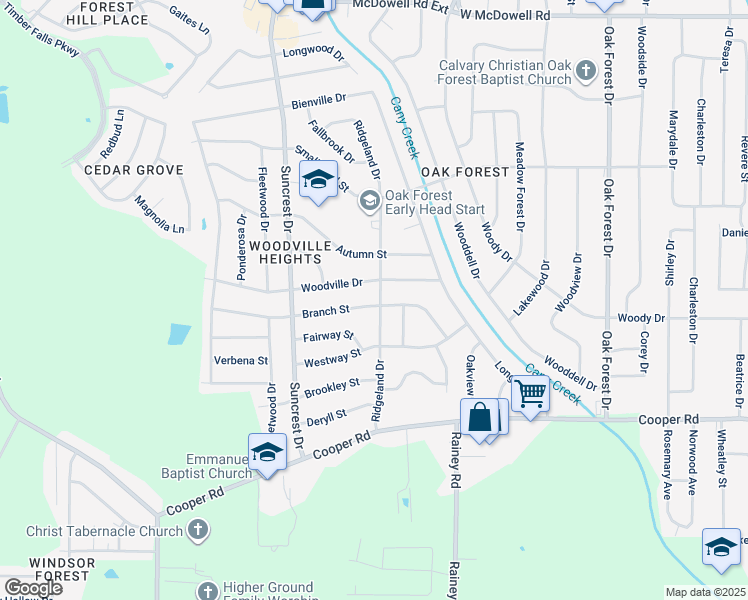map of restaurants, bars, coffee shops, grocery stores, and more near 3211 Ridgeland Drive in Jackson