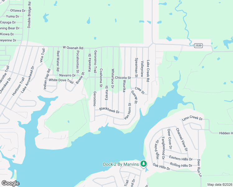 map of restaurants, bars, coffee shops, grocery stores, and more near 218 Shallowater Road in Mabank