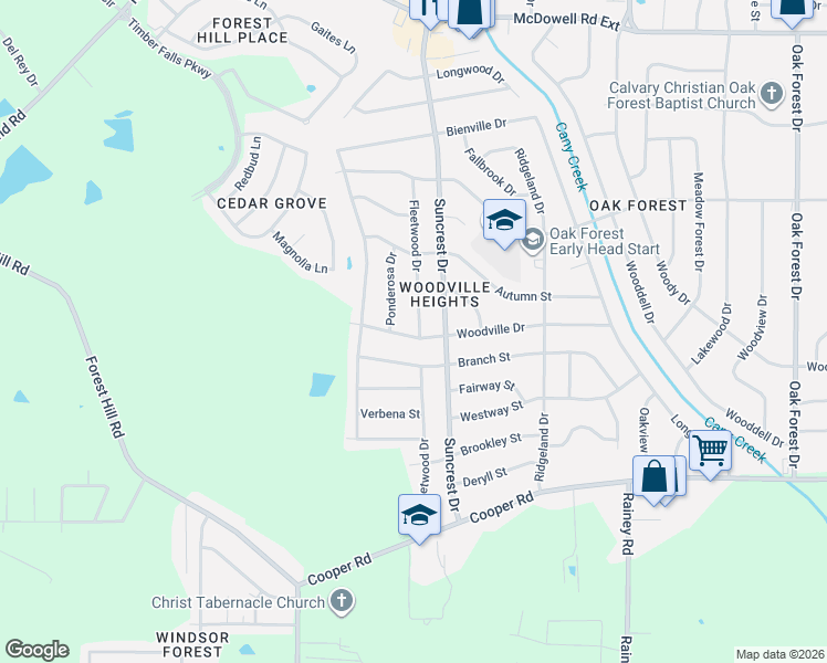 map of restaurants, bars, coffee shops, grocery stores, and more near 3168 Ponderosa Drive in Jackson
