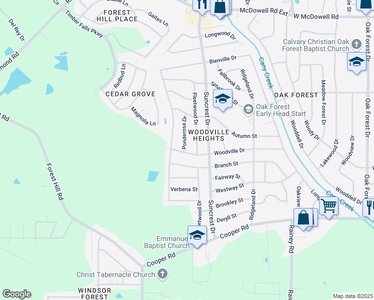 map of restaurants, bars, coffee shops, grocery stores, and more near 3168 Ponderosa Drive in Jackson