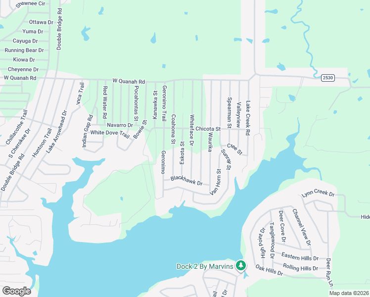 map of restaurants, bars, coffee shops, grocery stores, and more near 132 Eskota Street in Mabank