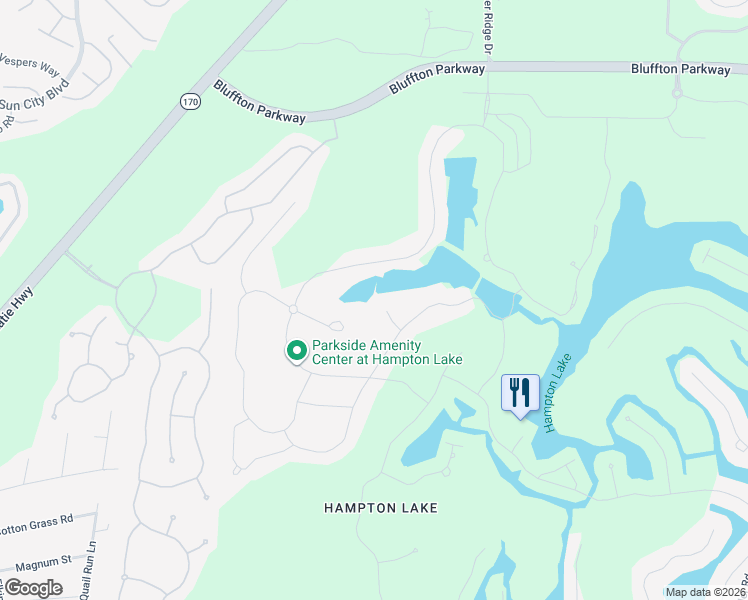 map of restaurants, bars, coffee shops, grocery stores, and more near 88 Hampton Lake Crossing in Bluffton