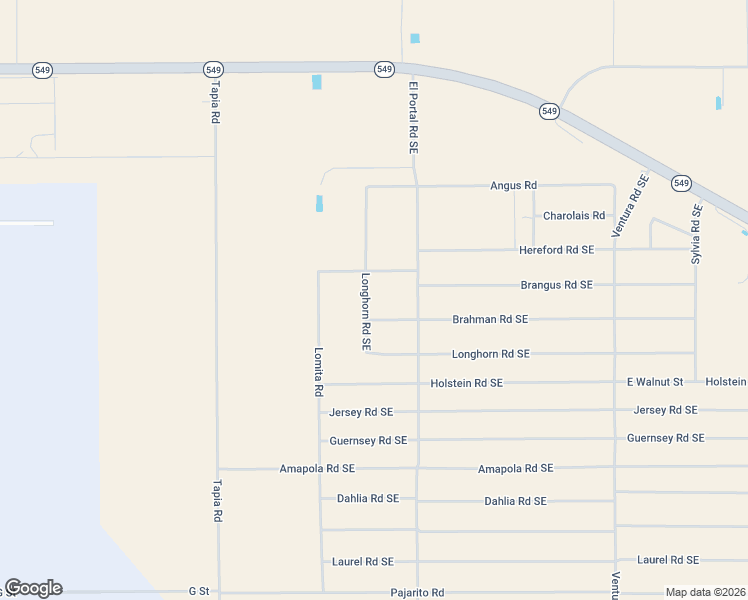 map of restaurants, bars, coffee shops, grocery stores, and more near Longhorn Road Southeast in Deming