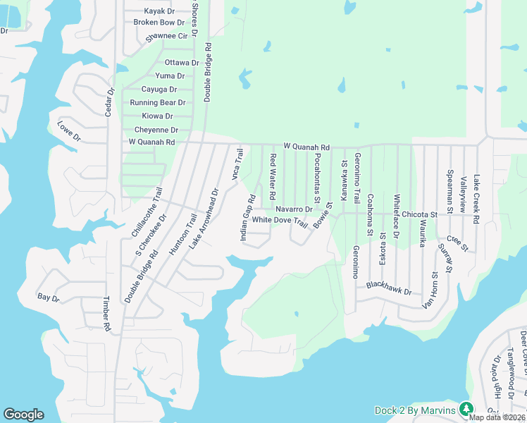 map of restaurants, bars, coffee shops, grocery stores, and more near 114 Navarro Drive in Mabank