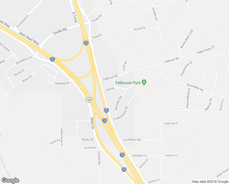 map of restaurants, bars, coffee shops, grocery stores, and more near 4040 Colt Rd in Las Cruces