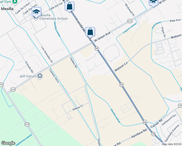map of restaurants, bars, coffee shops, grocery stores, and more near 2105 Tres Pinos Lane in Las Cruces