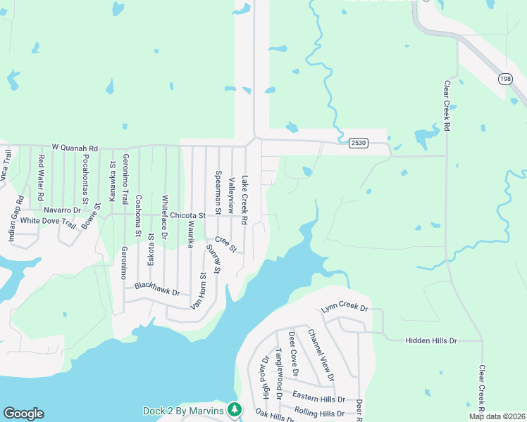 map of restaurants, bars, coffee shops, grocery stores, and more near 103 Crest View Drive in Mabank