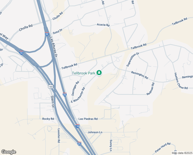 map of restaurants, bars, coffee shops, grocery stores, and more near 4276 East Winchester Road in Las Cruces