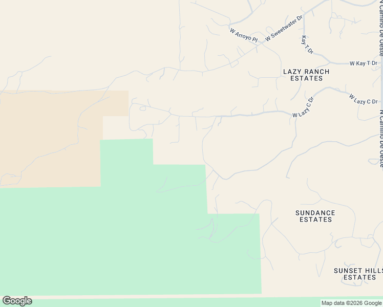 map of restaurants, bars, coffee shops, grocery stores, and more near 5401 West Painted Rock Road in Tucson