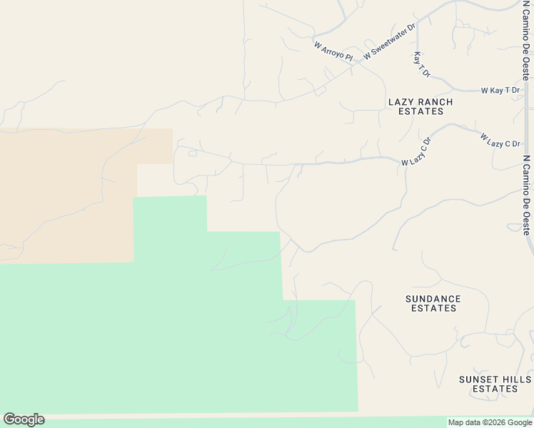map of restaurants, bars, coffee shops, grocery stores, and more near 5280 West Rhyolite Loop in Tucson