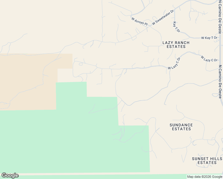map of restaurants, bars, coffee shops, grocery stores, and more near 5280 West Rhyolite Loop in Tucson