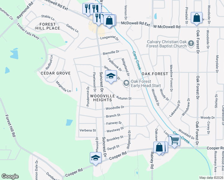 map of restaurants, bars, coffee shops, grocery stores, and more near 1062 Autumn Street in Jackson