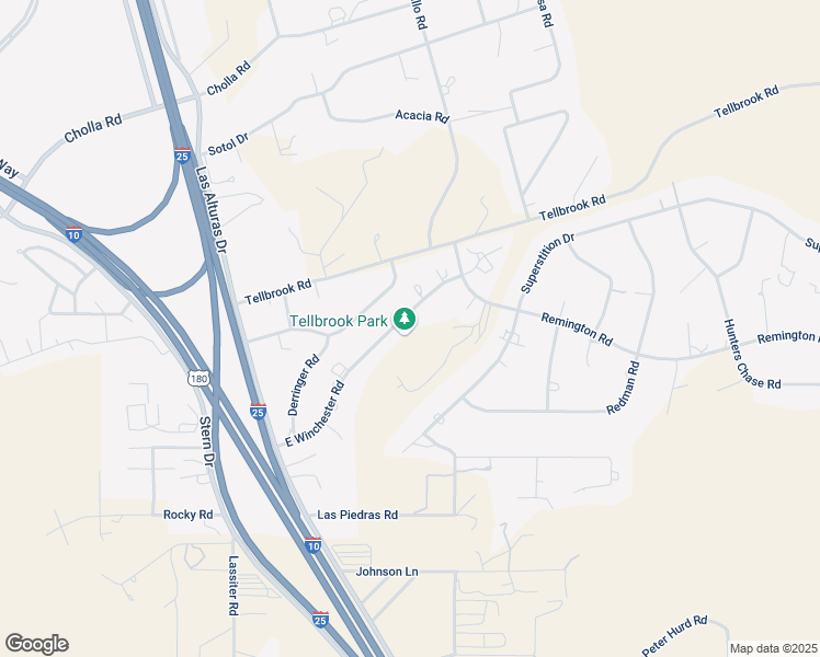 map of restaurants, bars, coffee shops, grocery stores, and more near 4276 E Winchester Rd in Las Cruces