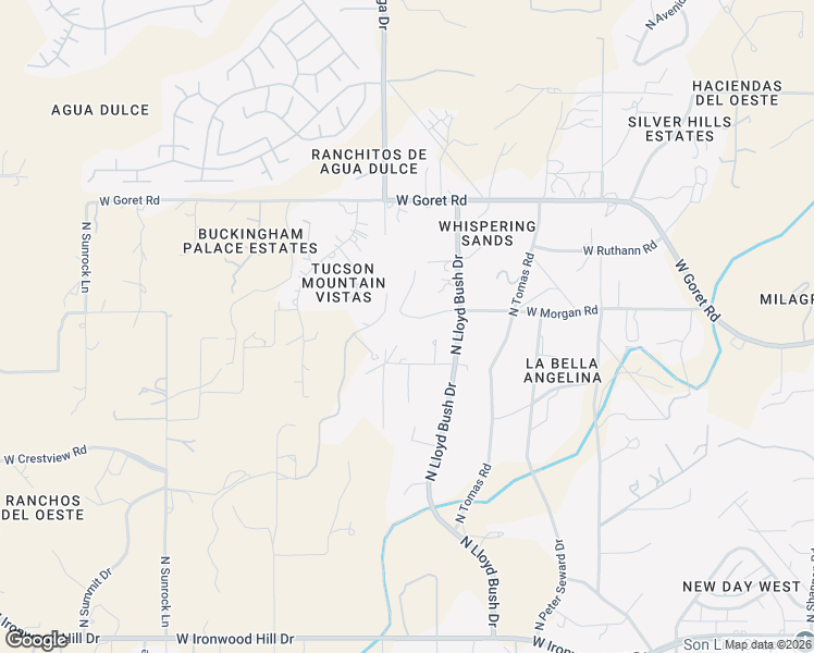 map of restaurants, bars, coffee shops, grocery stores, and more near 3740 West Sallee Road in Tucson