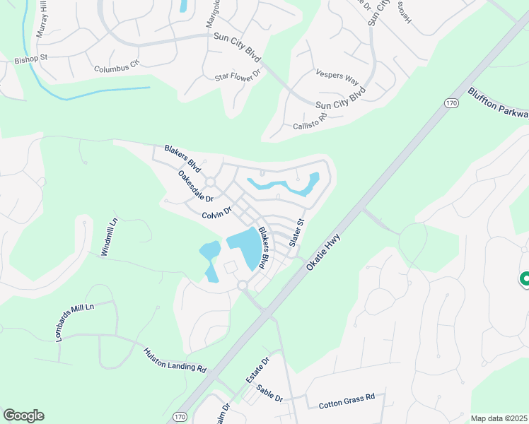 map of restaurants, bars, coffee shops, grocery stores, and more near 107 Crabble Mill Drive in Bluffton