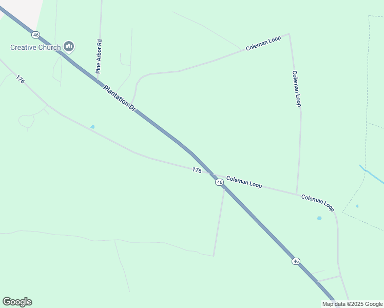 map of restaurants, bars, coffee shops, grocery stores, and more near South Carolina 46 in Hardeeville