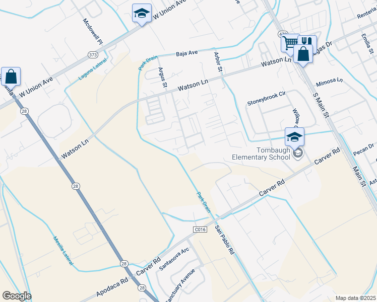 map of restaurants, bars, coffee shops, grocery stores, and more near 4048-4082 Los Margaritas St in Las Cruces